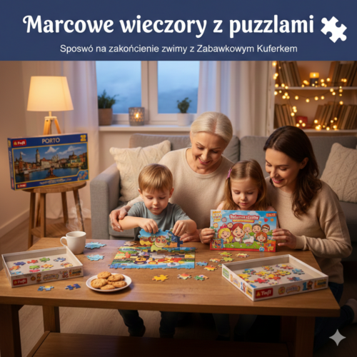 Marcowe wieczory z puzzlami – sposób na zakończenie zimy