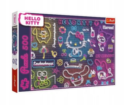 TREFL Puzzle 500 elementów Hello Kitty Neon