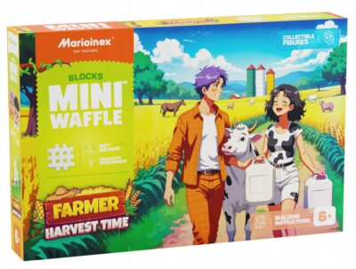 Marioinex klocki WAFFLE mini FARMER – Czas Zbiorów, 100 elementów