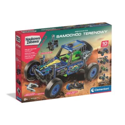 Zestaw konstrukcyjny Clementoni Laboratorium Mechaniki Samochód Terenowy 8+