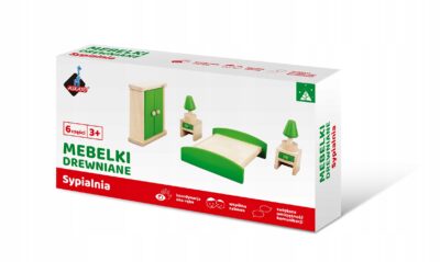 Mebelki drewniane -sypialnia w pudełku