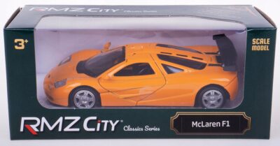MCLAREN F1 MODEL METALOWY RMZ 1:32/39 POMARAŃCZOWY