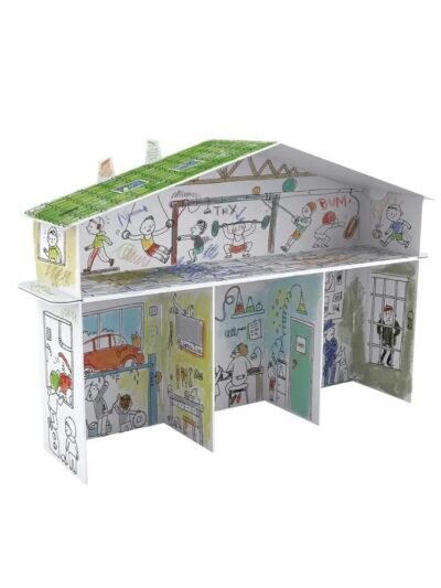 Domek do kolorowania Monumi 3D Tylko dla chłopaków XXL