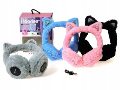 Słuchawki bezprzewodowe nauszne adar CZARNE