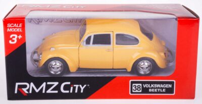 VOLKSWAGEN BEETLE 1967 MODEL METALOWY RMZ 1:32/39 ŻÓŁTY