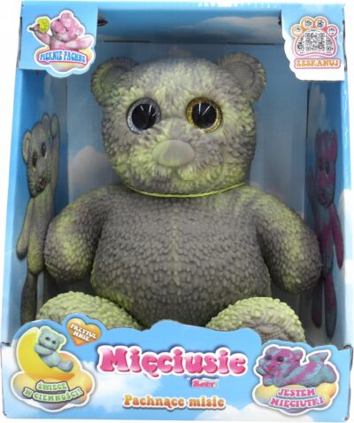 EPEE Mięciusie – PACHNĄ i ŚWIECĄ W CIEMNOŚCI, szaro-żółty miś