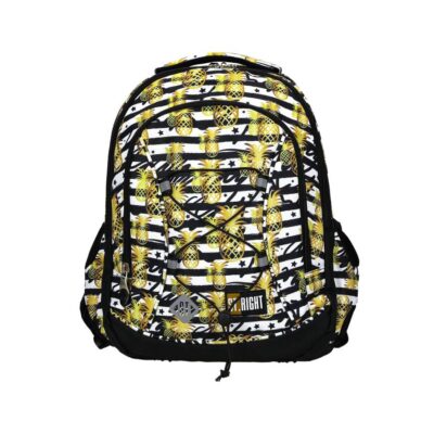 Plecak szkolny Majewski czarny, Odcienie żółtego i złota 24 l