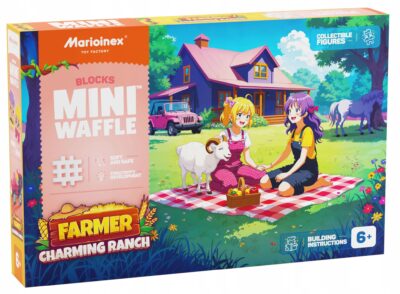 Marioinex klocki WAFFLE mini FARMER – Urocze ranczo, 112 elementów