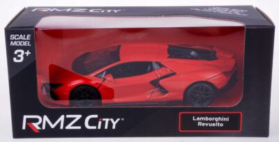 LAMBORGHINI REVUELTO 2024 MODEL METALOWY RMZ CITY 1:32/39 MAT CZERWONY