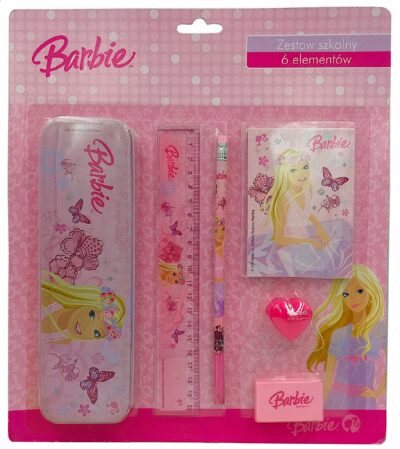 Zestaw przyborów do pisania Barbie Mattel 6 elementów