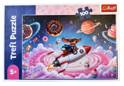 Puzzle Trefl 100 elementów JAMNIK NA RAKIECIE