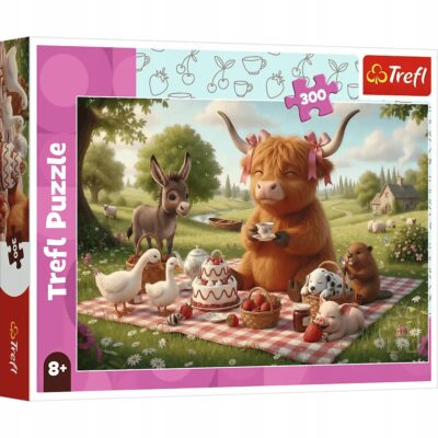 PUZZLE 300 SŁODKI PIKNIK urocze zwierzątka, układanka dla dzieci +8 lat