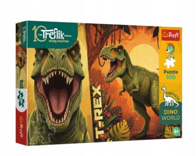 PUZZLE 100 INSPIRED BY DINO WORLD T-REX 16578 DINOZAUR TREFL