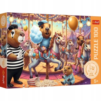 Trefl Puzzle 100 el. Kapibary na wakacjach