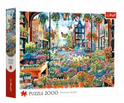 Puzzle Trefl 2000 elementów Puzzle 2000 el. Kwiaciarnia w Amsterdamie