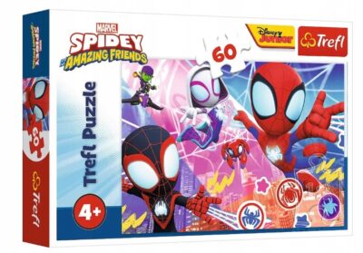 PUZZLE 60 ELEMENTÓW BOHATERKA PRZYGODA SPIDEY TREFL