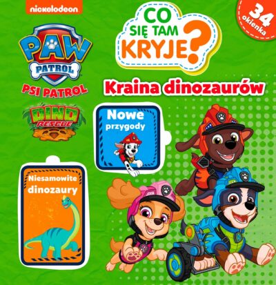 Psi Patrol 3 Książka Okienkami Kraina Dinozaurów Media Service