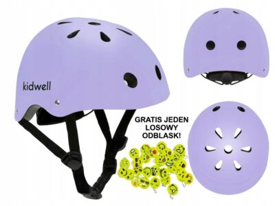KASK ochronny Kidwell ORIX II Violet S Fiolet + odblask gratis