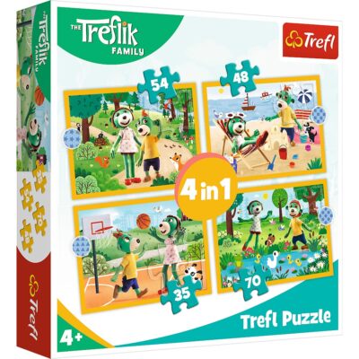 Puzzle Trefl Puzzle 4w1 207 elementów Puzzle Trefliki na wakacjach