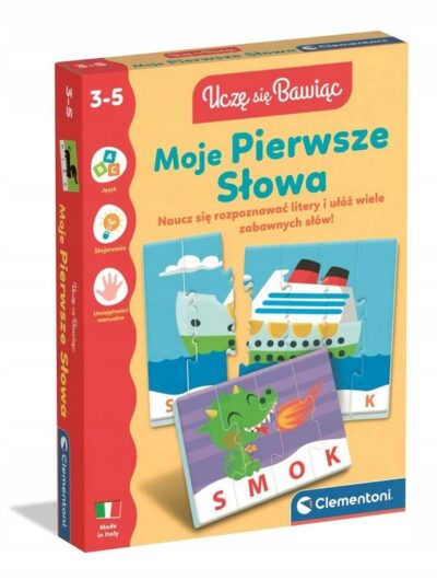 UKŁADANKA EDUKACYJNA UCZĘ SIĘ BAWIĄC MOJE PIERWSZE SŁOWA 50428 CLEMENTONI