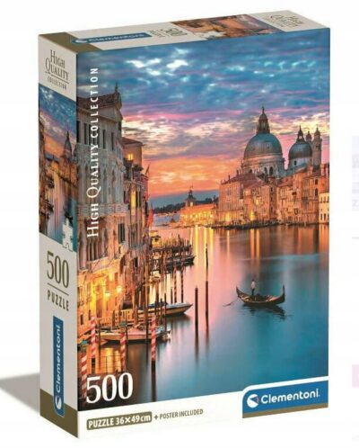 Puzzle Clementoni 500 elementów Clementoni Puzzle 500 el Compact WENECJA