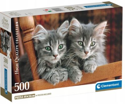 Puzzle Clementoni 500 elementów CLE puzzle 500 Compact Kittens