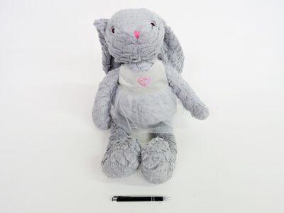 PLUSZ króliczek RÓZIA, 32 cm, szary
