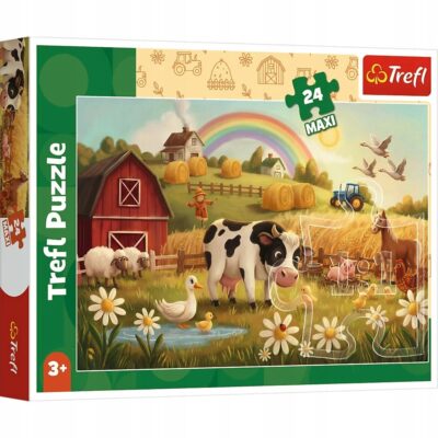 Puzzle Trefl 24 elementów Puzzle 24 Krowa na farmie