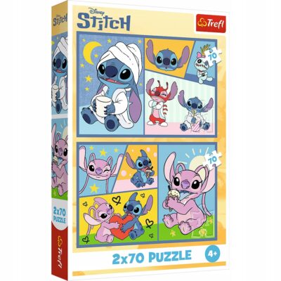 Puzzle Trefl 140 elementów Ze Stitchem nie ma nudy