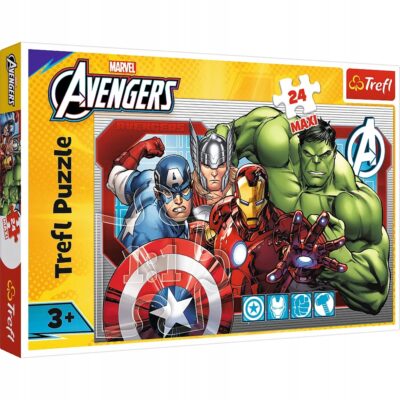 Puzzle 24 elementy Maxi Disney Marvel Avengers 14378 Trefl