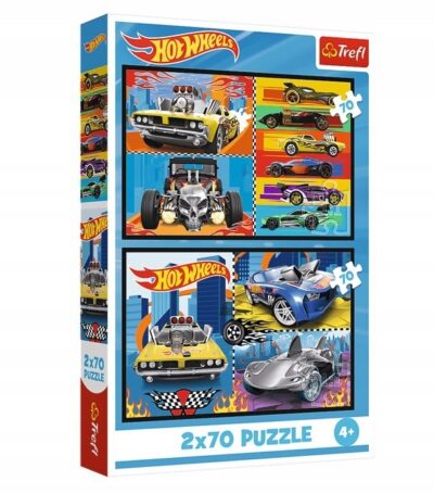 Puzzle 2x70el. – Samochodziki Hot Wheels