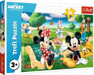 Puzzle maxi 24el. – Myszka Miki w gronie przyjaciół