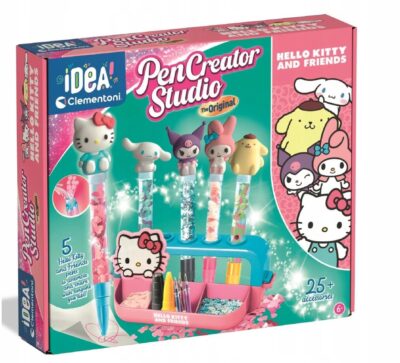 CLEMENTONI CREA IDEA FABRYKA DŁUGOPISÓW Hello Kitty dla dzieci +6 lat