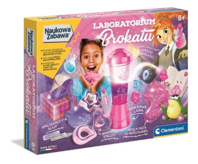 Laboratorium brokatu slime zestaw kreatywny naukowa zabawa Clementoni 8lat+