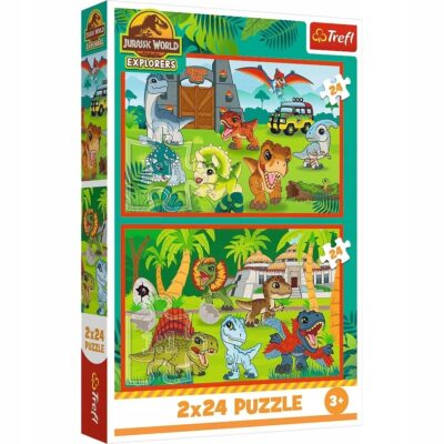 Puzzle Trefl 48 elementów Małe dinozaury Jurassic World