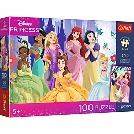 Puzzle 100el. – Premium Plus Kids – Relaks z księżniczkami