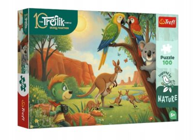 Puzzle 100el. – Inspired By Nature: Koala i kangury – Rodzina Treflików