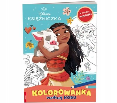 Disney Księżniczka. Kolorowanka według kodu Praca zbiorowa