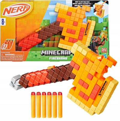 HASBRO NERF Wyrzutnia Minecraft Firebrand Topór + strzałki F8953