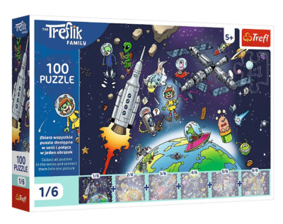 Puzzle 100el. – Treflinka w kosmosie