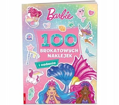 Mattel Barbie Dreamtopia 100 brokatowych naklejek Praca zbiorowa