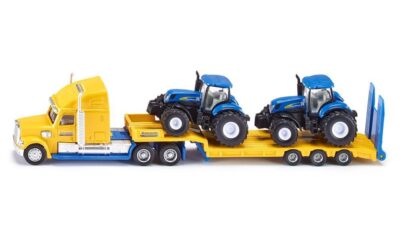 Siku Farmer Ciężarówka z 2 Traktorami New Holland