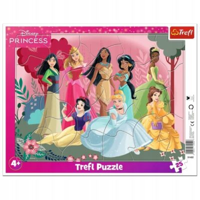 Puzzle ramkowe 25el. – Czas księżniczek