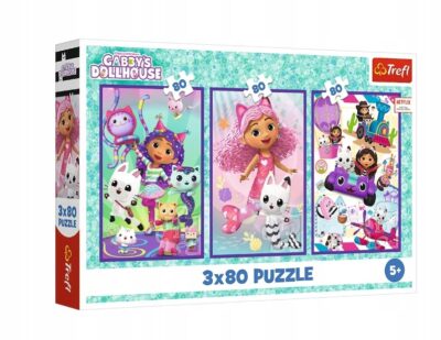 Puzzle 3x80el. – Kolorowe dni Gabi