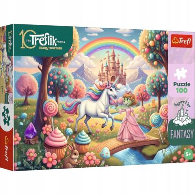 Puzzle 100el. – Inspired By Fantasy: Jednorożec w słodyczolandi