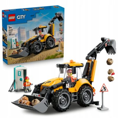 LEGO City 60480 Żółta ładowarka z koparką